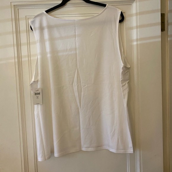 J Jill white tank top- nwt and in packaging- never worn. Size 3x - Picture 5 of 6